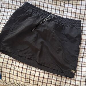 LL Bean Black Drawstring Skirt